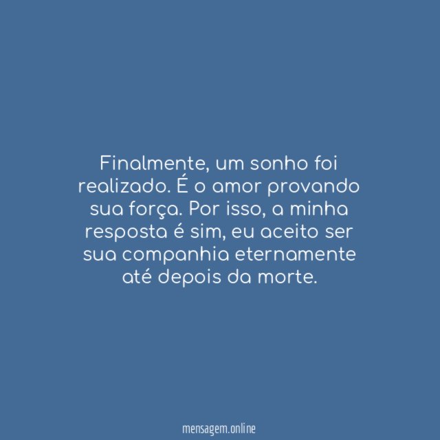 O amor provando sua força