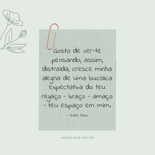 Gosto de ver-te pensando