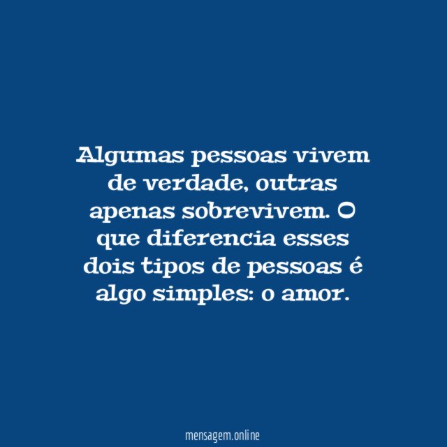 Só vive quem ama