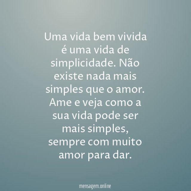 Simplicidade