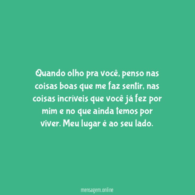 Meu lugar é ao seu lado