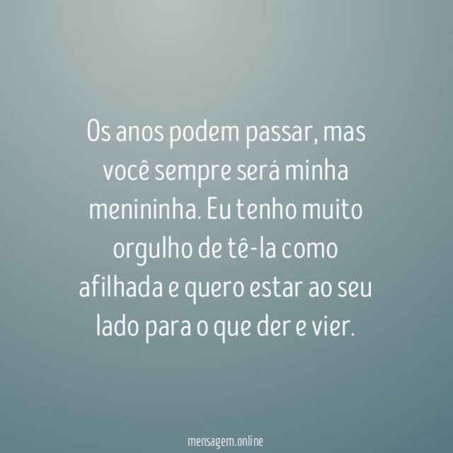 Você sempre será minha menina