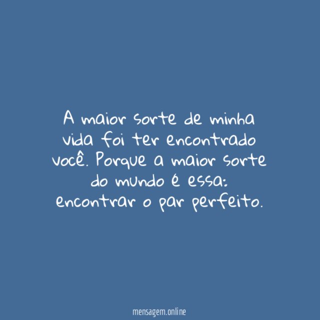 Sorte da vida