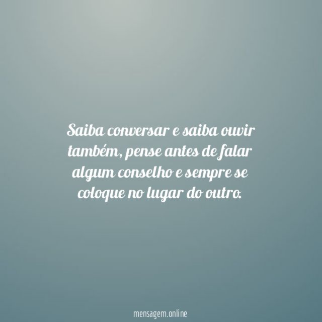 Seja um bom amigo