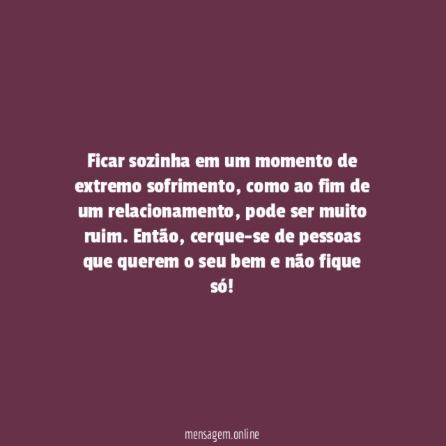 Não fique só