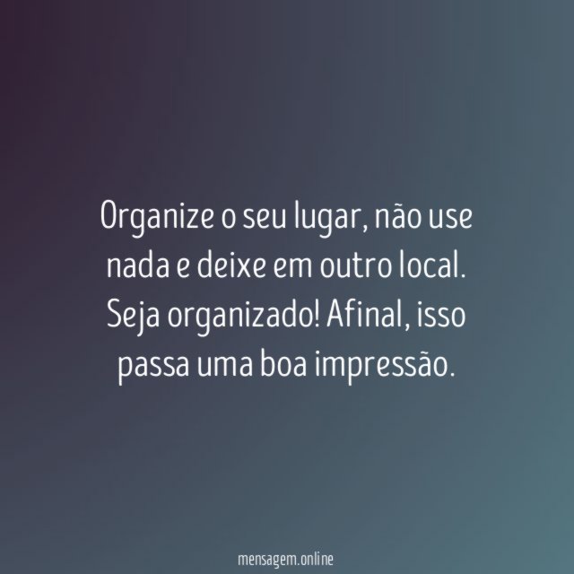 11. Organização