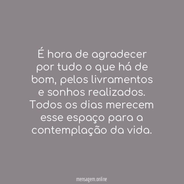 Contemplando a vida