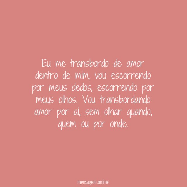 Eu me transbordo