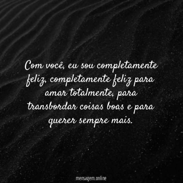Com você, eu sou feliz