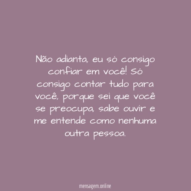 Só você