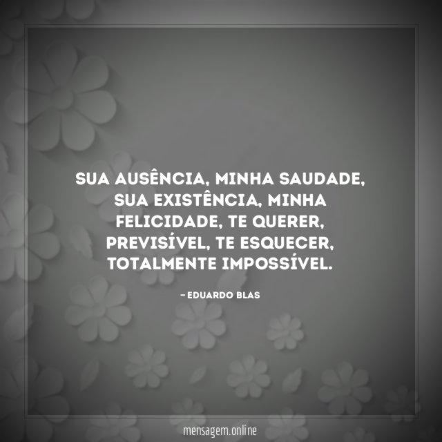 Sua ausência