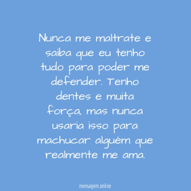 7. Se for preciso, eu sei me defender