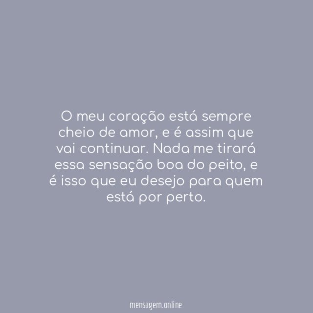 Coração cheio