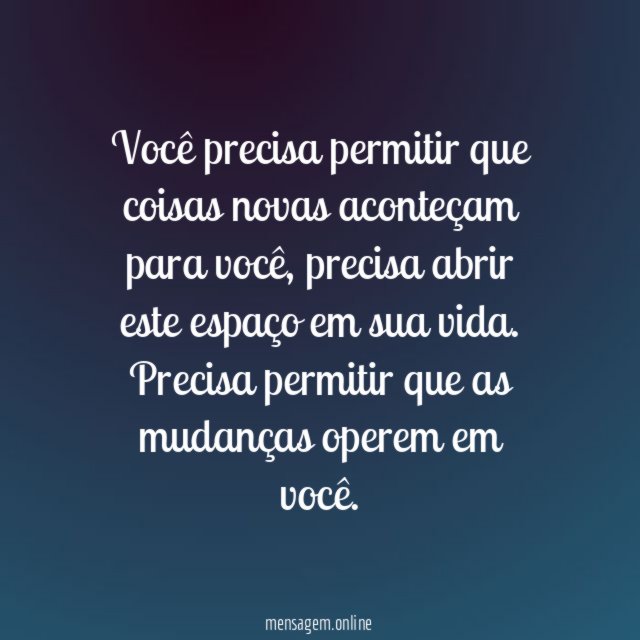 Você precisa