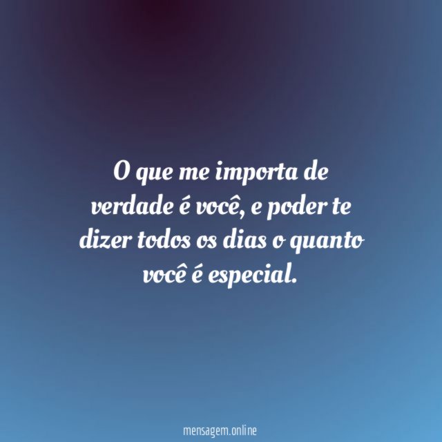 Só me importa de verdade