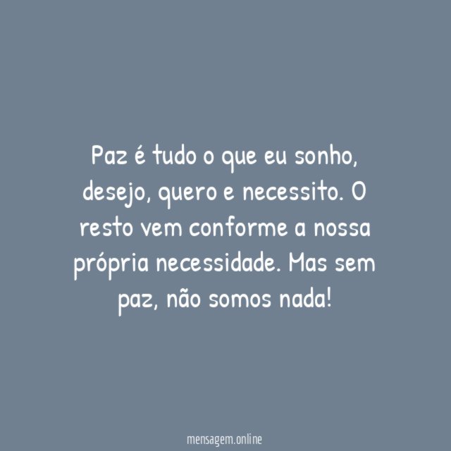 O que eu preciso