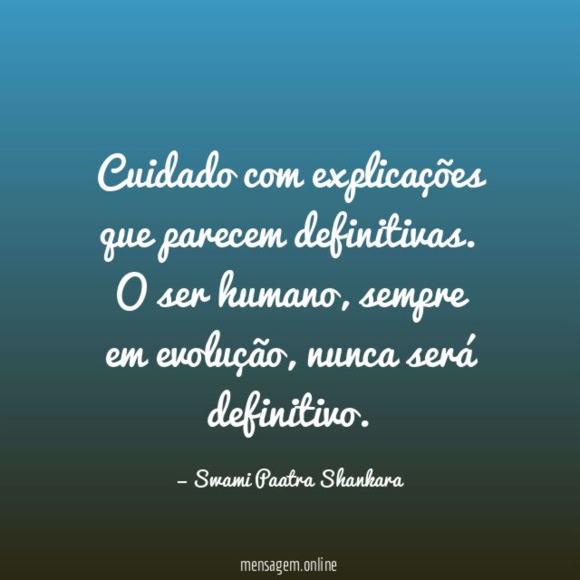 Cuidado com explicações que parecem definitivas