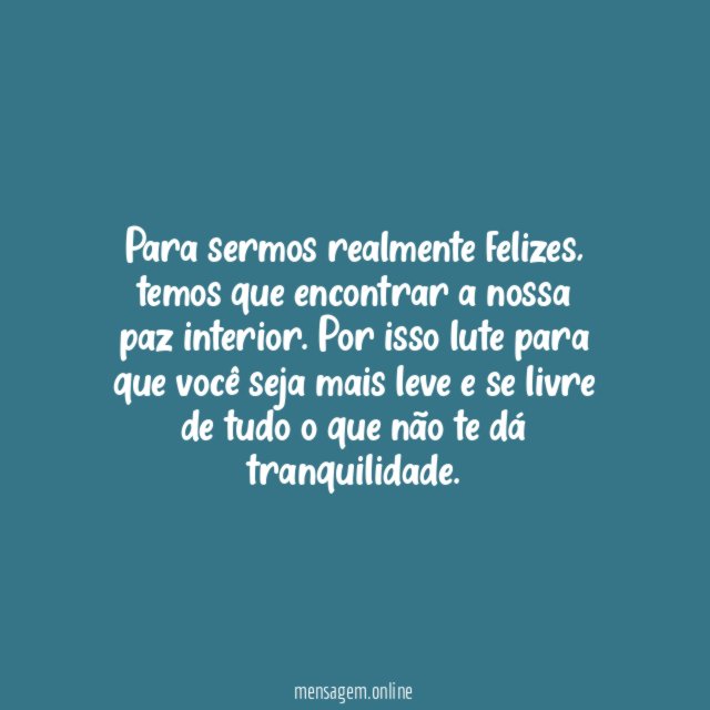 Encontre a sua paz interior