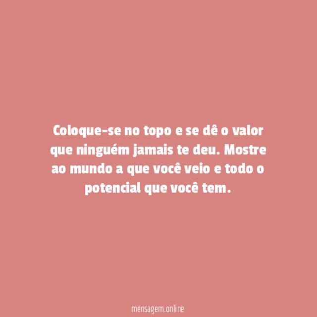Você no topo