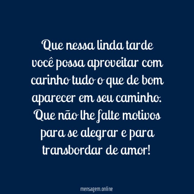 Nessa linda tarde…