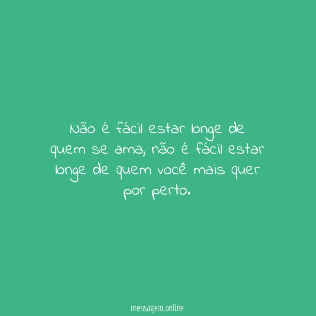 Não é fácil