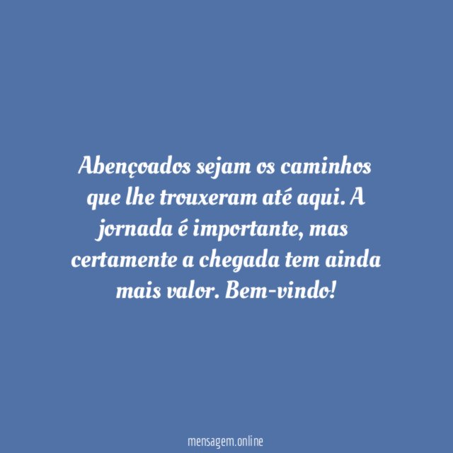 A chegada é o que mais importa