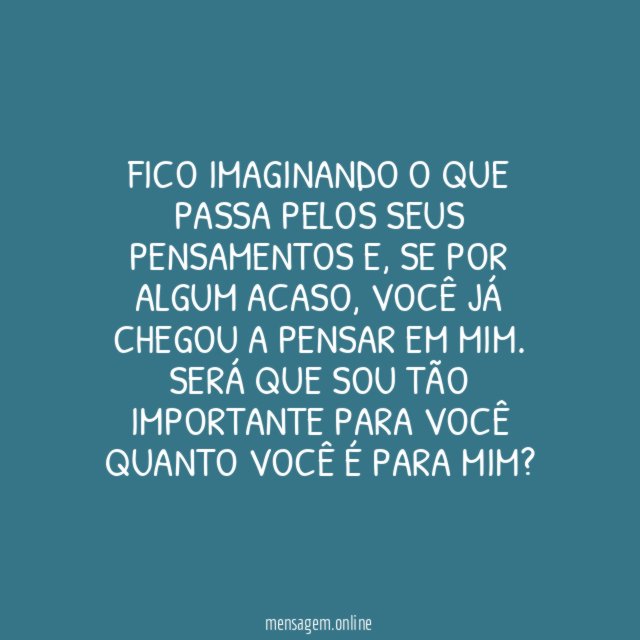 Pensamentos indecifráveis