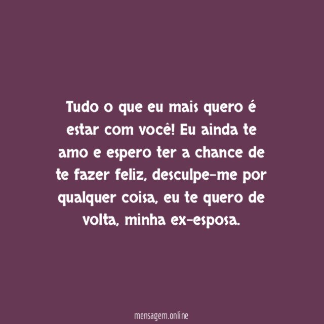 Só quero você