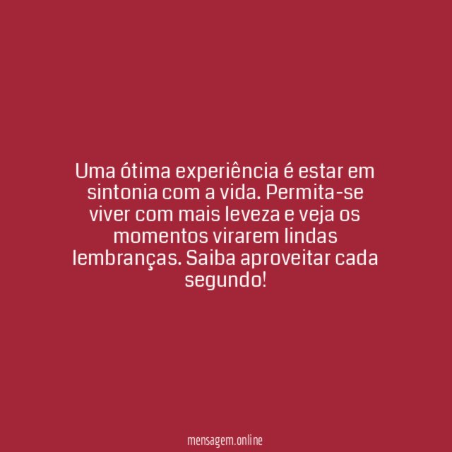 Sintonia perfeita