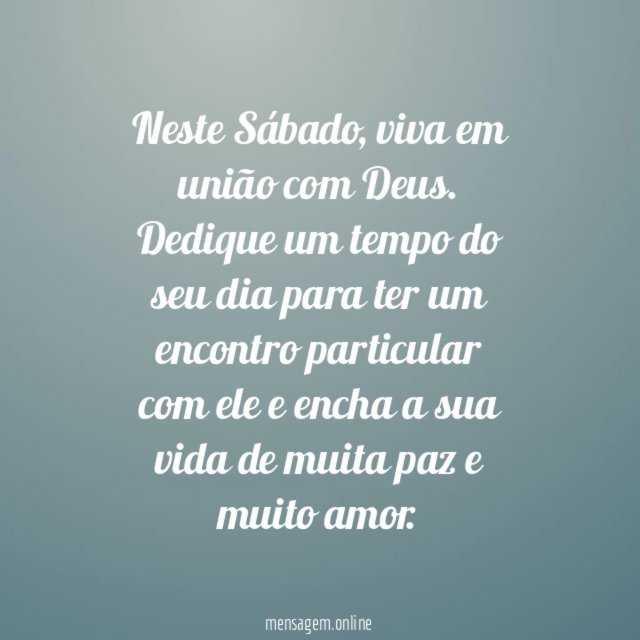 Viva em união com Deus