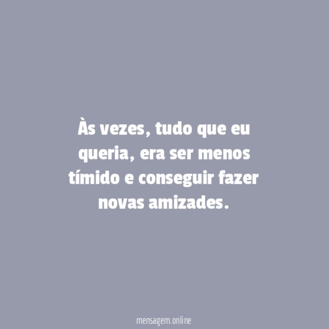 Novas amizades