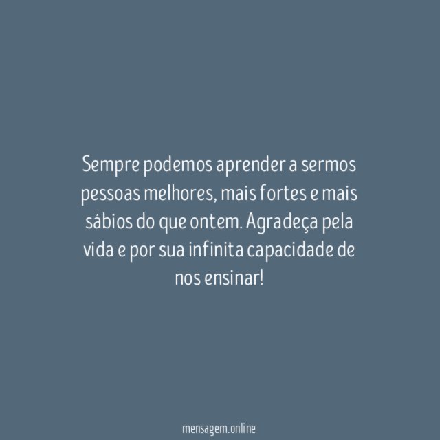 Aprenda, hoje e sempre!