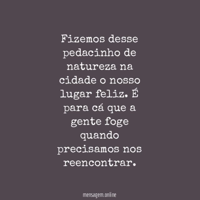 Nosso lugar feliz