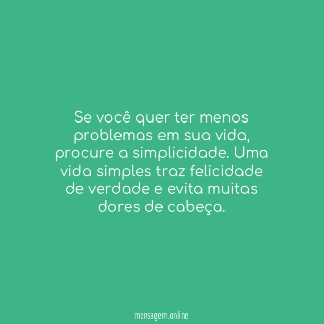 Menos problemas