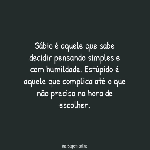Sábias decisões