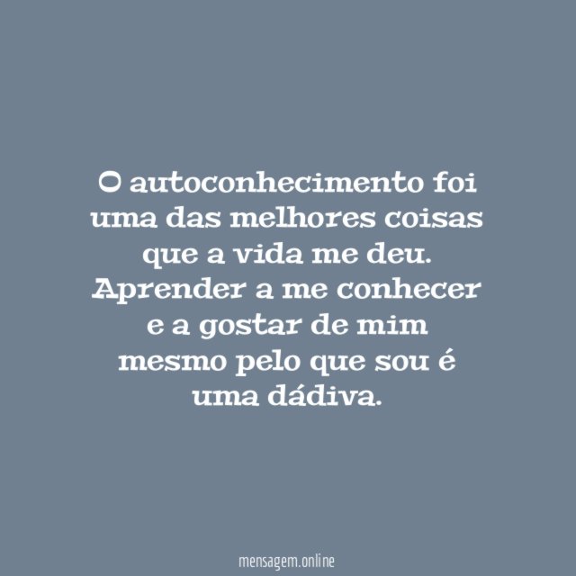 Autoconhecimento