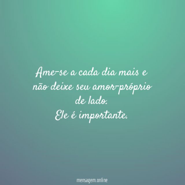 Ame-se!