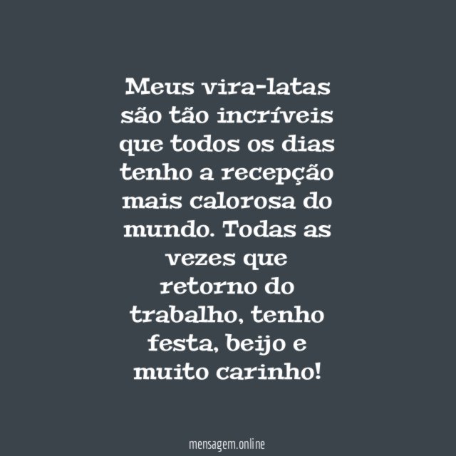 A recepção mais calorosa!