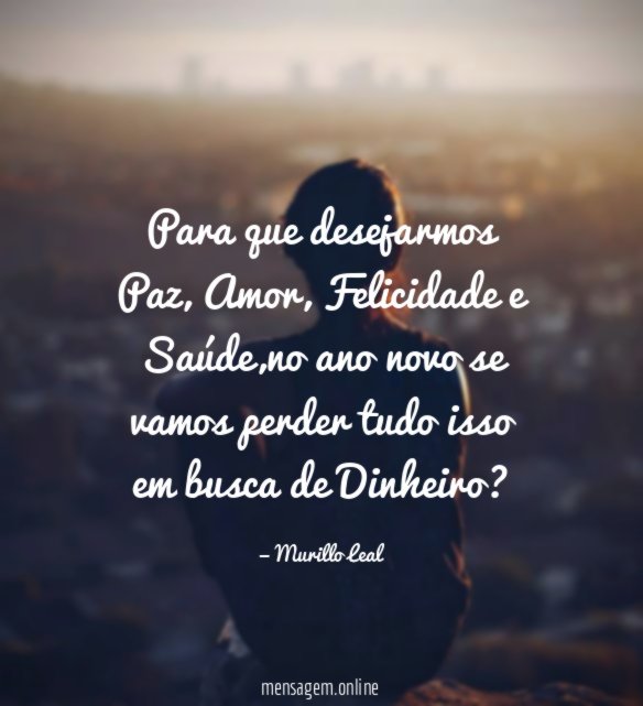Para que desejarmos Paz