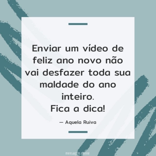 Enviar um vídeo de feliz ano novo não