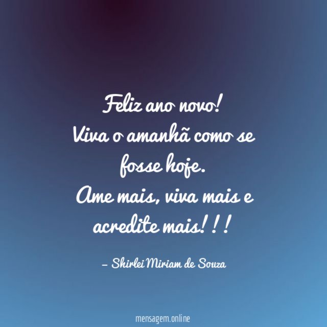 Feliz ano novo