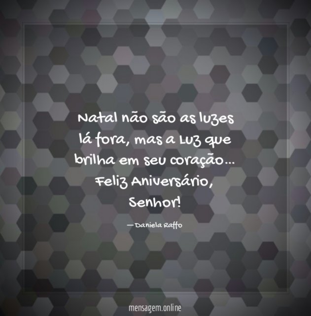 Natal não são as luzes lá fora