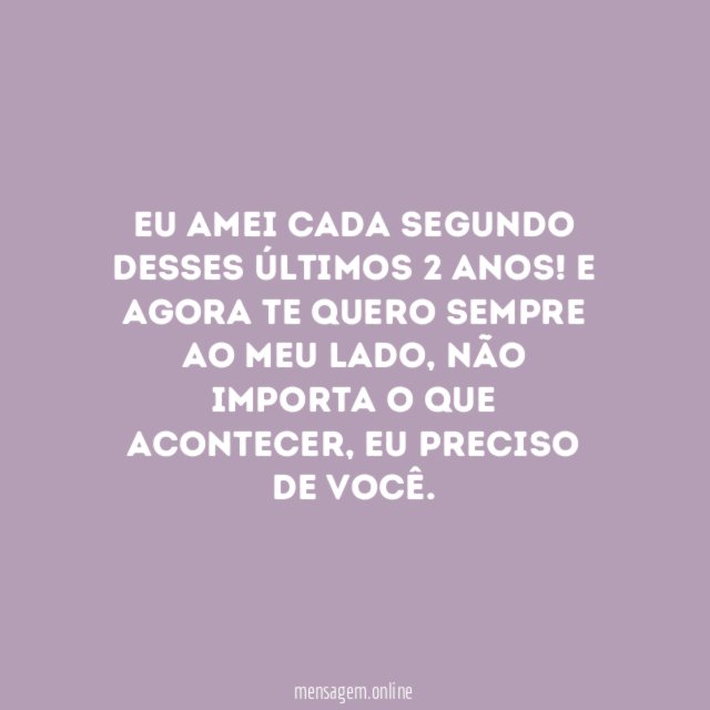 Eu te quero sempre ao meu lado