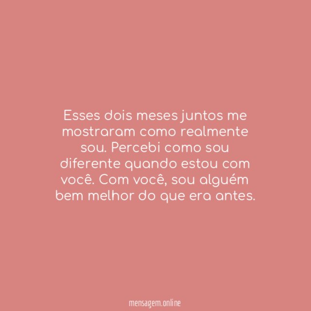 Dois meses juntos