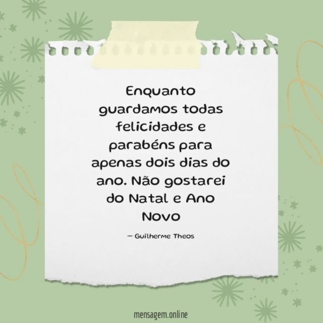 Enquanto guardamos todas felicidades e parabéns para apenas