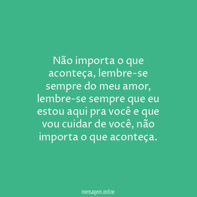 Lembre-se do meu amor
