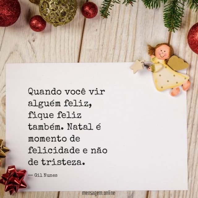 Quando você vir alguém feliz
