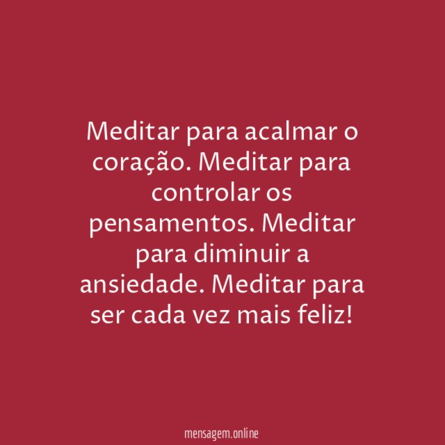 Por que você precisa meditar?