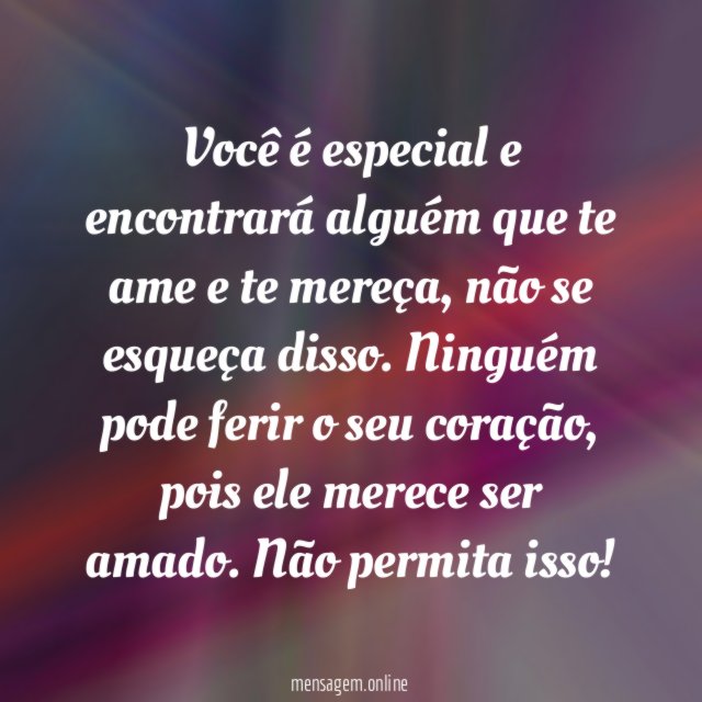 Você é especial
