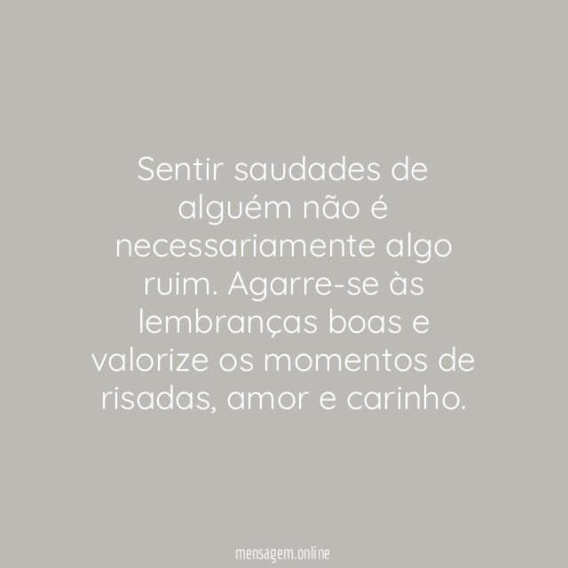 Saudade boa